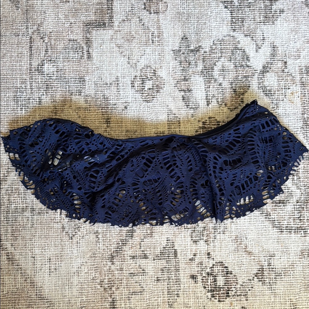 Aerie navy blue bikini top
